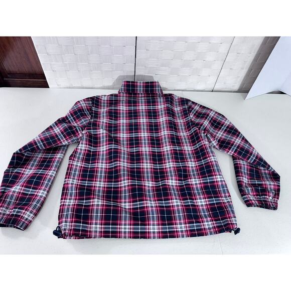 NEW!!"CATALINA" Women's Plaid Zip Up Windbreaker SZ S Boating Nautical Sailing - Picture 12 of 13
